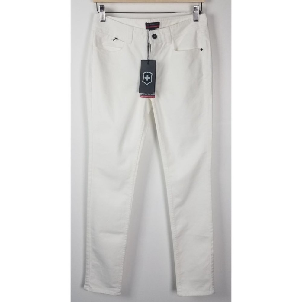 Victorinox Swiss Maker Women's Sz. 4 Waltraud White Skinny Denim Jeans NWT